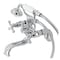 Kingston Brass KS225C Tub Wall Mount Clawfoot Tub Faucet with Hand Shower, Polished Chrome KS225C - alternate 1